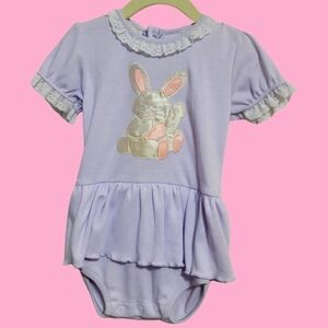 NWT Vintage  Adorable Spring  Bunny Romper Size 24 Months